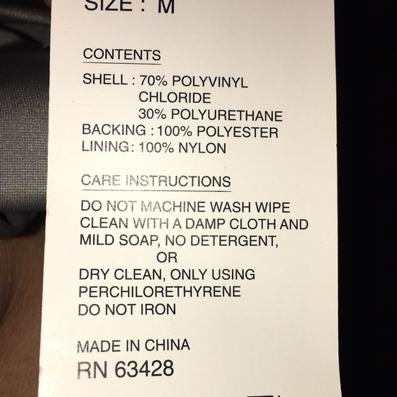 NWT Gray Polyurethane Jacket by TIMOTHY DANIELS - Picture 6 of 6